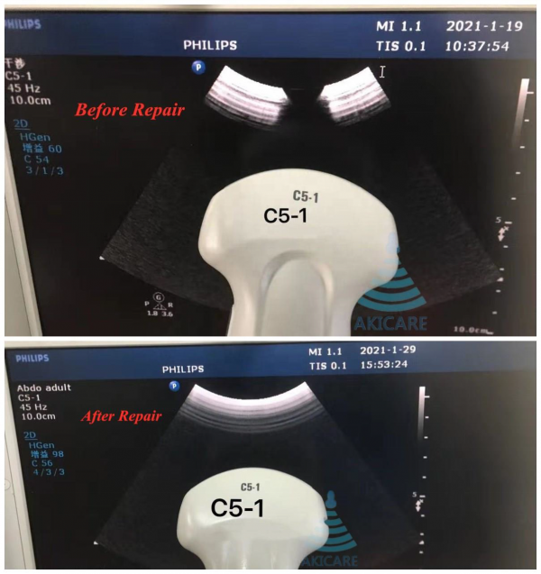 C5-1 For CX50 Convex Array Transducer Ultrasonido Ultrasonic Sensor Ultrasound Probe REPAIR SERVICE