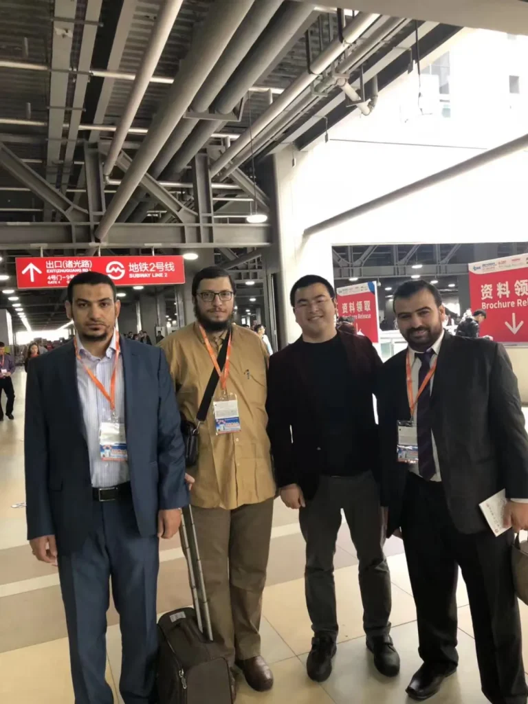 Akicare at a medical imaging exhibition with customers and distributor partners