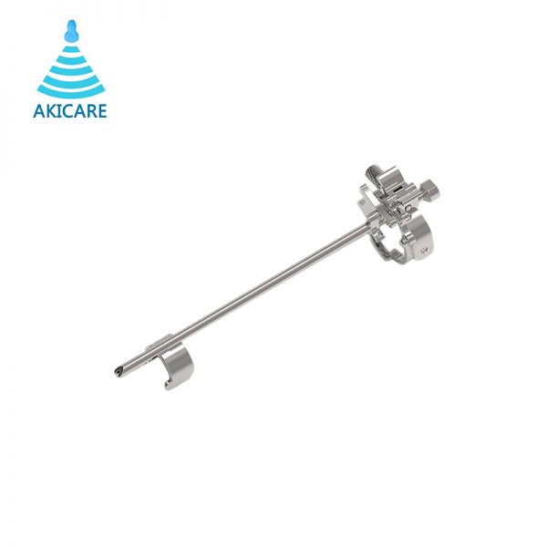 HITACHI-ALOKA_HEM-050_EUP-V73W金属穿刺架_导管式_中性常规01缩.jpg Hitachi Aloka EUP-V73W Biopsy Needle Guide (HEM-050) - representative image