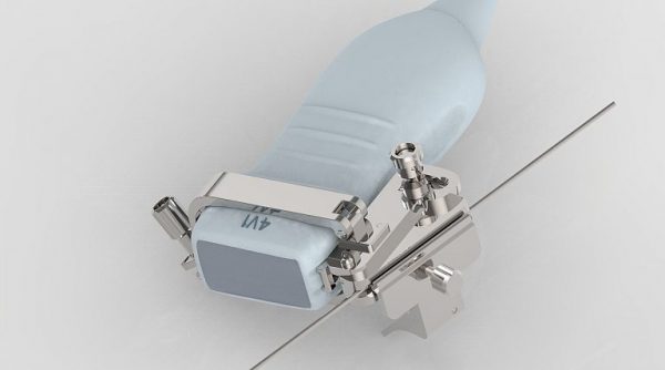 Siemens-4V1心脏探头穿刺架-768x427-1.jpg Siemens (Acuson) 4V1 Biopsy Needle Guide - representative image