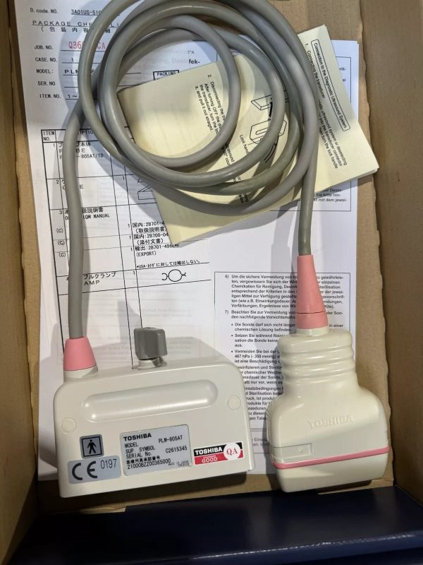 Toshiba PLM-805AT ultrasound probe - representative image